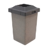  Square Trash Receptacle With Pitch-In Lid