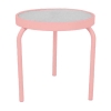 19" Acrylic Round Stackable Side Table