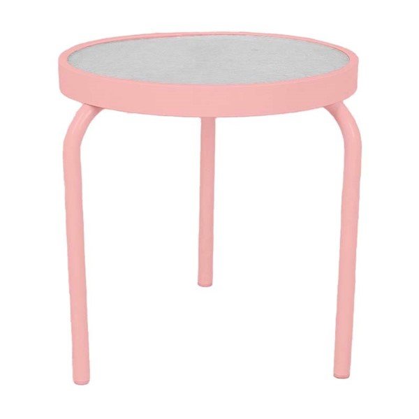 19" Acrylic Round Stackable Side Table