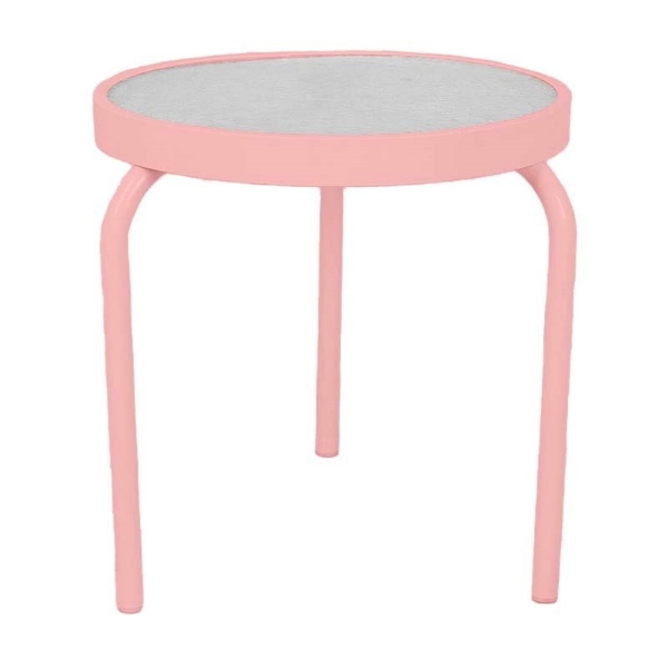 19" Acrylic Round Stackable Side Table