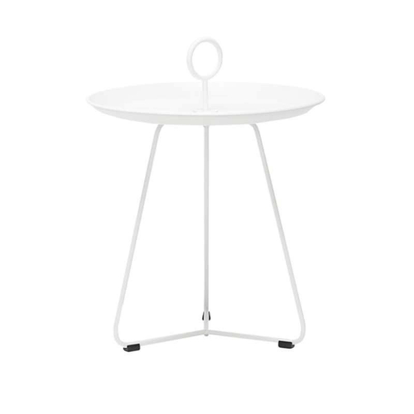 	Ledge Lounger Round Playnk Side Table with Powder-Coated Steel