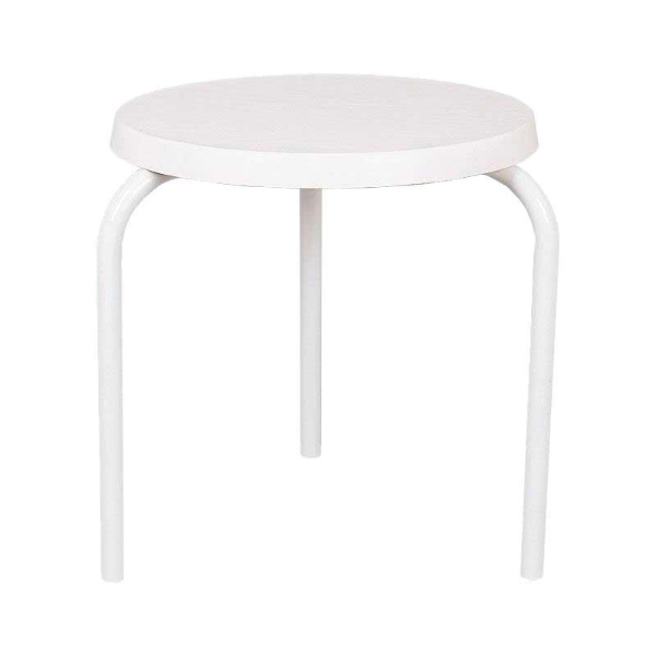 	19" Fiberglass Round Stackable Side Table