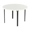 48" Round Fiberglass ADA Patio Dining Table with Commercial Aluminum Frame