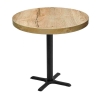 Indoor Restaurant Bar Height Table with Marco Top and X Stamped Steel Base - 24", 30", or 36"