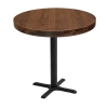 Indoor Restaurant Bar Height Table with Marco Top and X Stamped Steel Base - 24", 30", or 36"