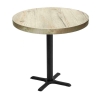 Indoor Restaurant Bar Height Table with Marco Top and X Stamped Steel Base - 24", 30", or 36"