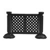 Decorative Lattice Style Resin Patio Fencing With Portable Bases