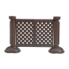 Decorative Lattice Style Resin Patio Fencing With Portable Bases