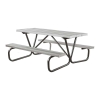 6 Ft. Aluminum Picnic Table with Bolted Galvanized Steel Frame