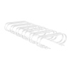White - 12 Space Low Profile Bike Rack, Galvanized Steel