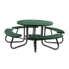 48" Round Plastisol Expanded Metal Picnic Table