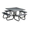 48" Windsor Collection Square Recycled Plastic Picnic Table