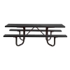 8 Ft. ADA Compliant Plastisol Expanded Metal Picnic Table with Dual End Access