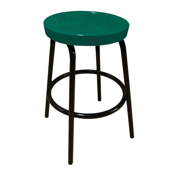 30" Tall Perforated Style Thermoplastic Coated Barstool 