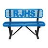 4 ft. Personalized Expanded Style Thermoplastic Bench