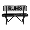 4 ft. Personalized Expanded Style Thermoplastic Bench