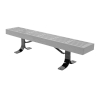 4 Ft. Slatted Style Thermoplastic Backless Bench