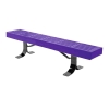 4 Ft. Slatted Style Thermoplastic Backless Bench