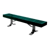 4 Ft. Slatted Style Thermoplastic Backless Bench