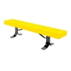 4 Ft. Slatted Style Thermoplastic Backless Bench