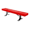 4 Ft. Slatted Style Thermoplastic Backless Bench