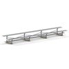 Picture of 21 ft. 2 Row Aluminum Bleacher without Guardrails and Double Footboards - 215 lbs.