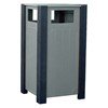 Picture of 32 Gallon Landmark Series Square Recycled Plastic Trash Receptacle - 75 Lbs. 