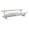 Picture of 7.5 ft 2 Row Tip & Roll Aluminum Bleacher without Guardrails and Double Footboards - 122 lbs.