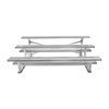 Picture of 7.5 ft. 3 Row Tip and Roll Aluminum Bleacher without Guardrails and Double Footboards - 167  Lbs. 