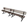 Picture of ELITE 10 Ft. Thermoplastic Polyethylene Coated Bench with Back - 179 lbs. - Quick ship