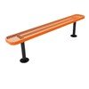 Picture of RHINO 8 Ft. Thermoplastic Polyolefin Coated Pedestal Bench Without Back - Quick Ship