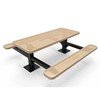 Picture of ELITE 6 ft. Thermoplastic Polyethylene Coated Double Pedestal Picnic Table - Quick Ship - 277 lbs.