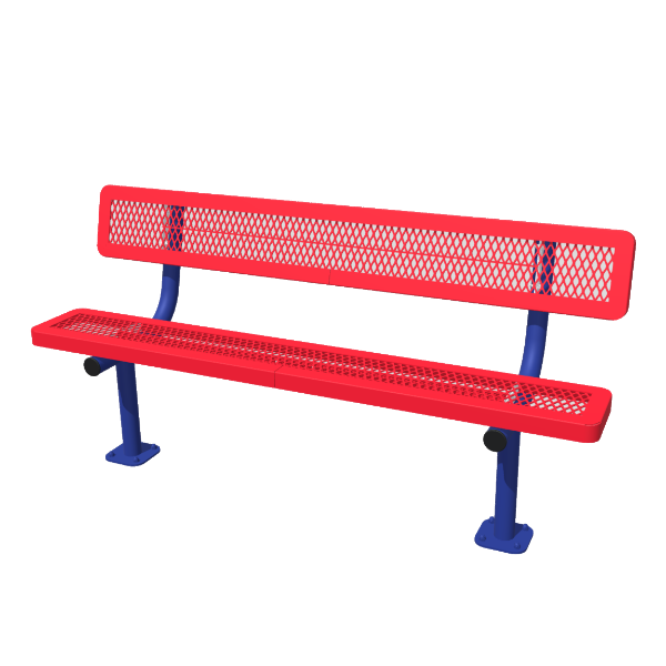 Polyethylene Coated Mounted Bench