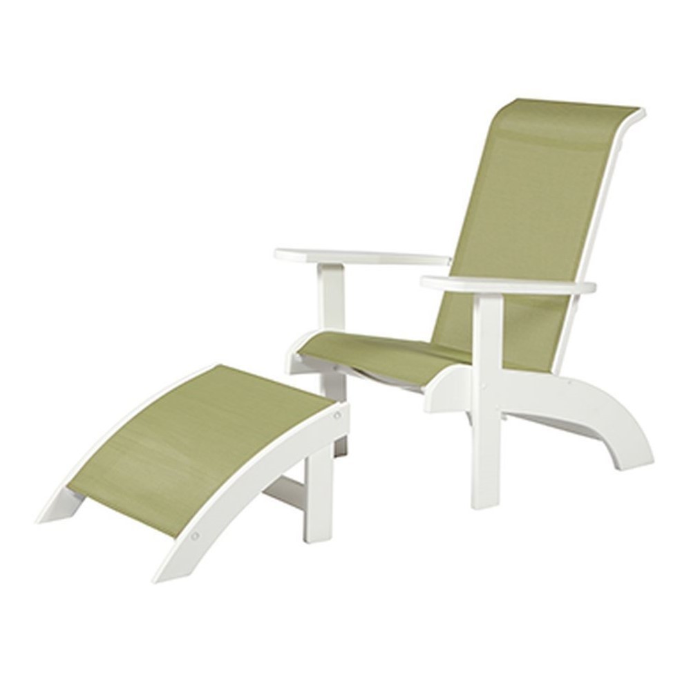 Sling Fabric Adirondack Chair with Marine Grade Polymer Frame Furniture Leisure