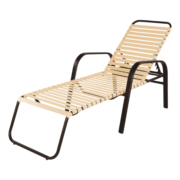  Anna Maria Vinyl Strap Chaise Lounge