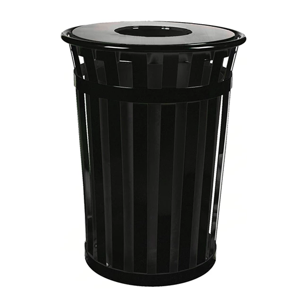 6 Gallon Steel Powder Coated Trash Can w/ Liner 