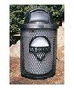 	32 Gallon Custom Thermoplastic Waste Receptacle & Liner W/ Dome Lid