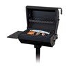 	Covered Grill With 320 Sq. In Cooking Surface, Four Position, Inground Or Portable