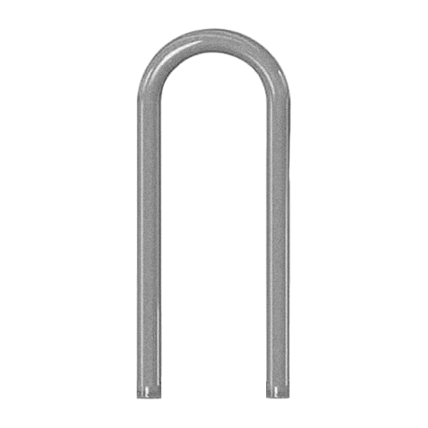 Heavy Duty 3 Space Single Loop Bike Rack, Galvanized Steel	