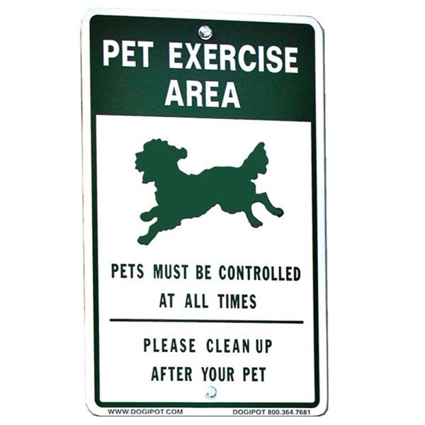 Off Leash Exercise Area Pet Sign