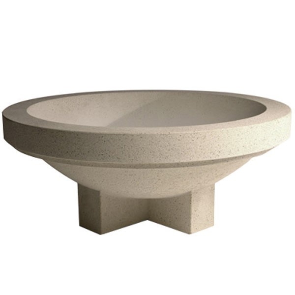 Concrete Pedestal Planter