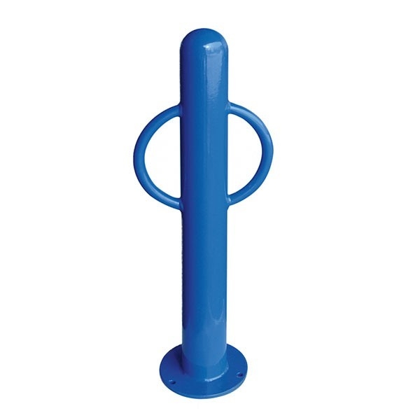 Picture of Powder-Coated Metal Post Bollard Bike Rack - 35 lbs.