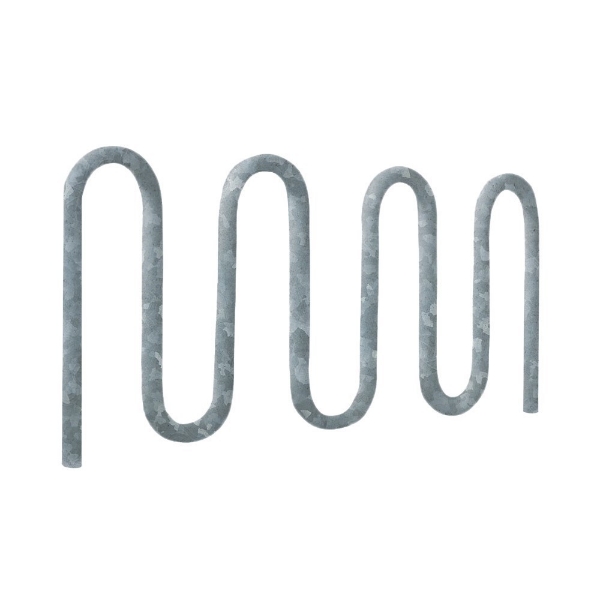 9 Space Loop Bike Rack, Galvanized Steel -	