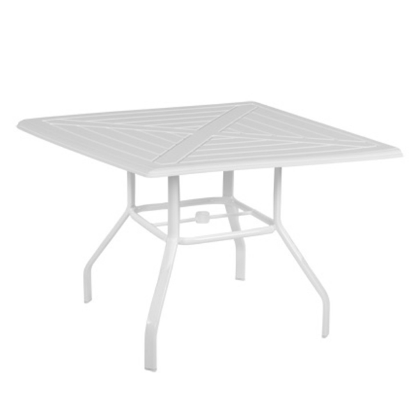 40" Square White Newport Dining Table