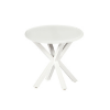 20" Round White Newport Side Table