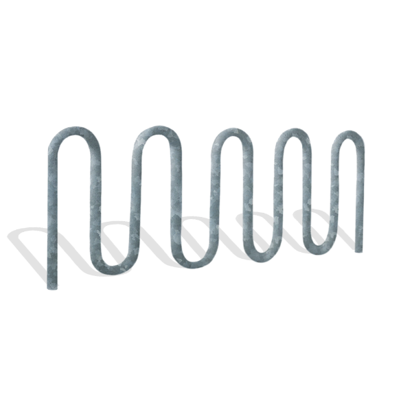 11 Space Loop Bike Rack, Galvanized Steel	