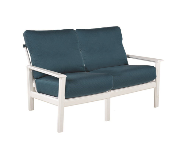 Hampton Lounge Loveseat Deep Cushion Seating With Marine Grade Polymer Frame	