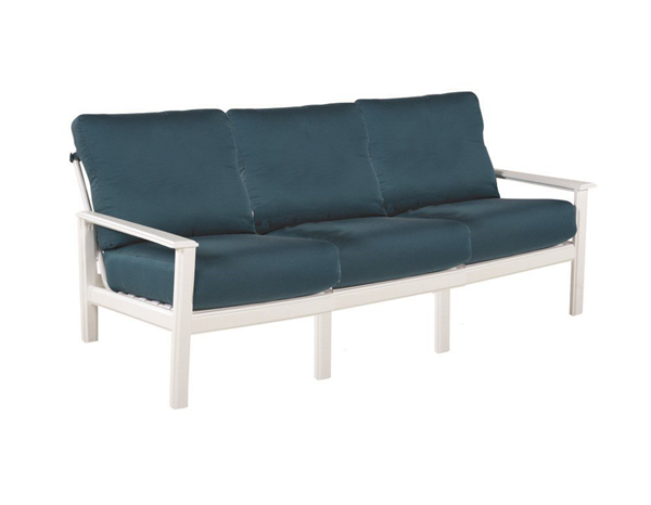 Hampton Lounge Sofa Deep Cushion Seating with Marine Grade Polymer Frame - 79 lbs.	