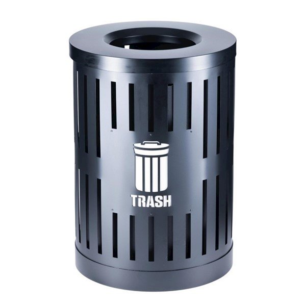 Trash Receptacle With Flat Top 