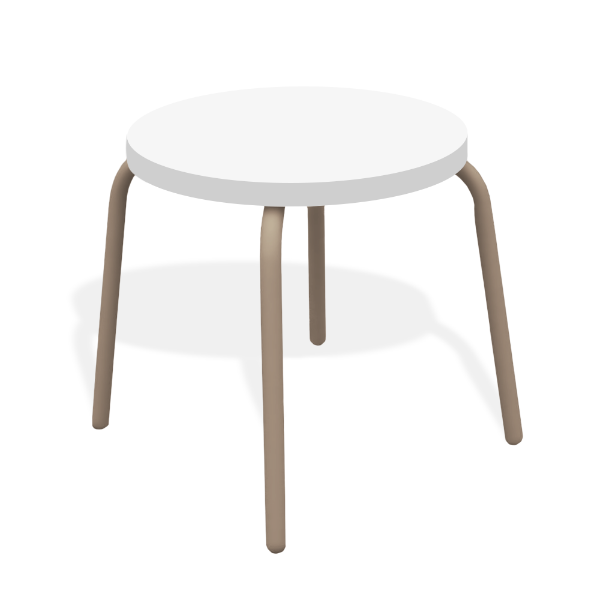 18" Round Fiberglass Side Table	